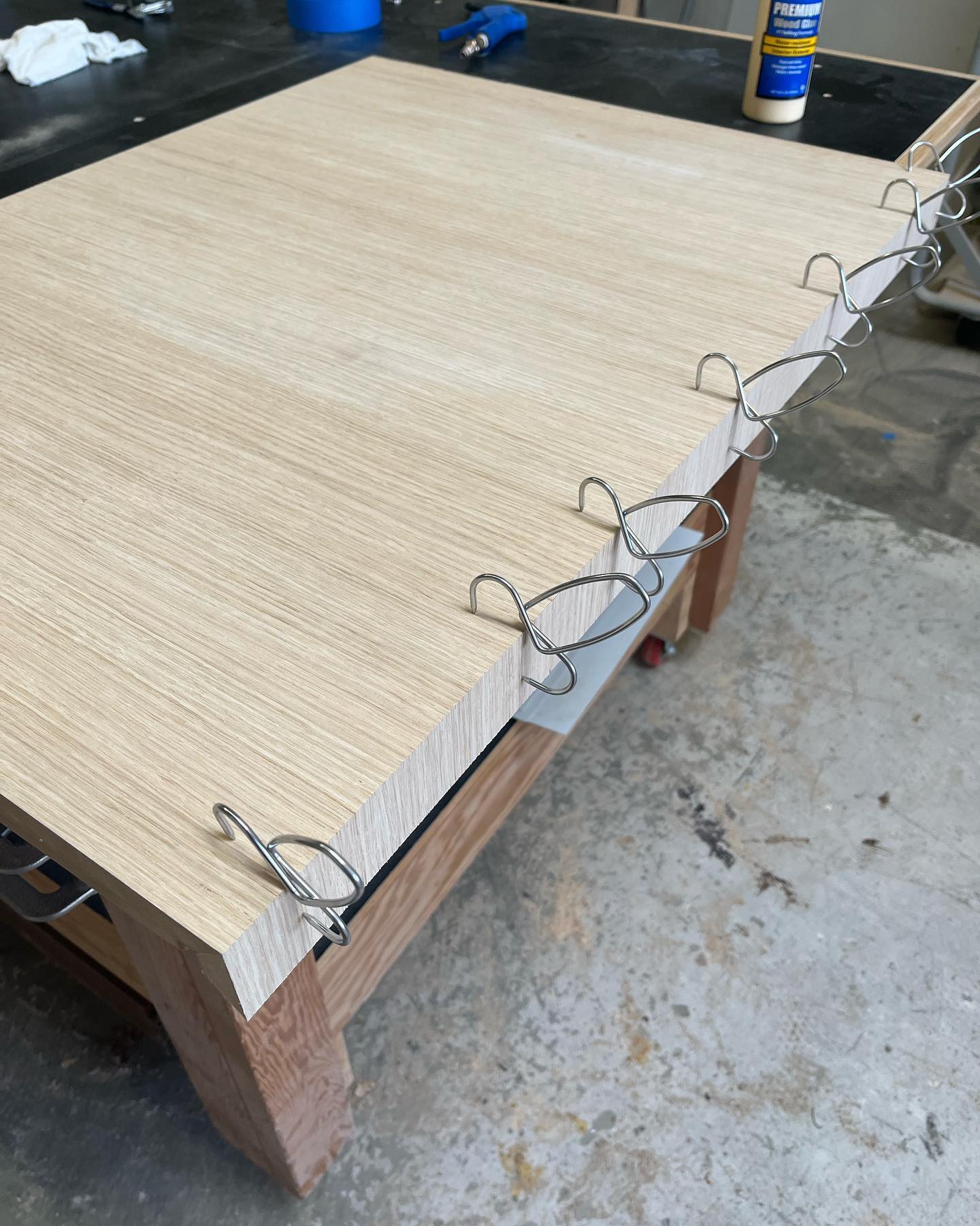 Featured image for “Miter folds in rift cut white oak for applied end panels for a kitchen in Costa Mesa”
