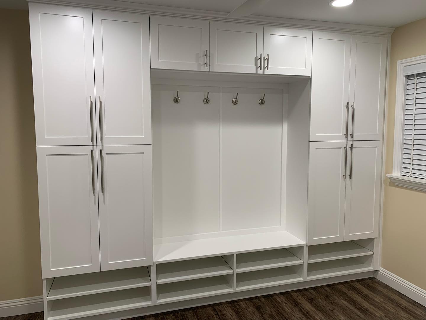 Featured image for “New Mudroom with extra storage”